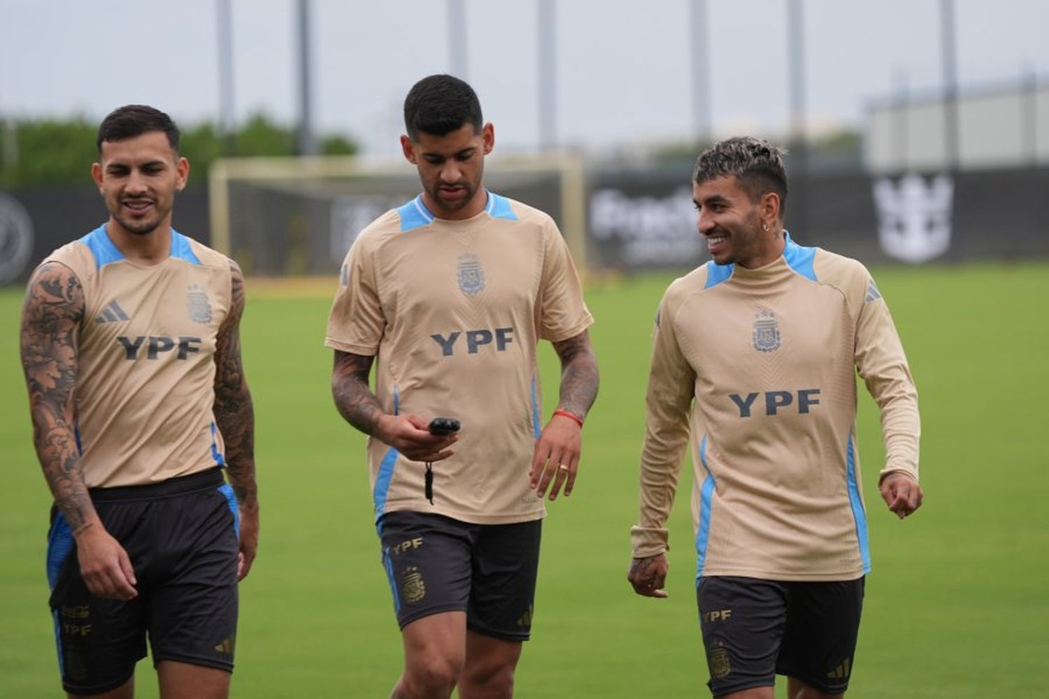 La Selección Argentina tuvo su primer entrenamiento en Miami