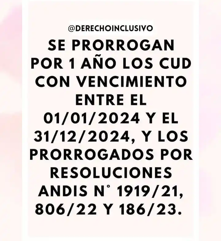Prorrogan por un año la actualización del Certificado Único de Discapacidad