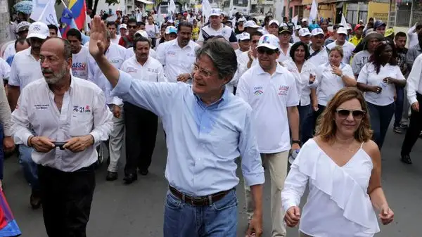 Cierre de campañas de los candidatos a la presidencia de Ecuador