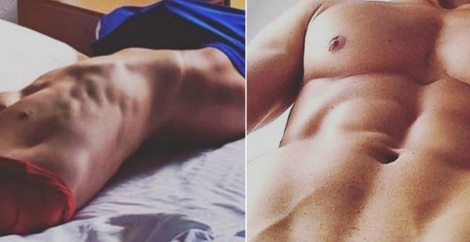 ¡Qué pancita! La foto de los abdominales de un famoso 