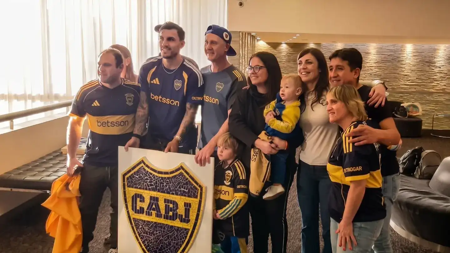 Los integrantes de la peña "Ivar Stafuza" vivieron un momento para el recuerdo