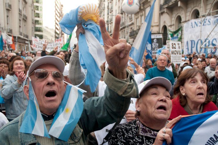 La semana pasada los jubilados fueron reprimidos.