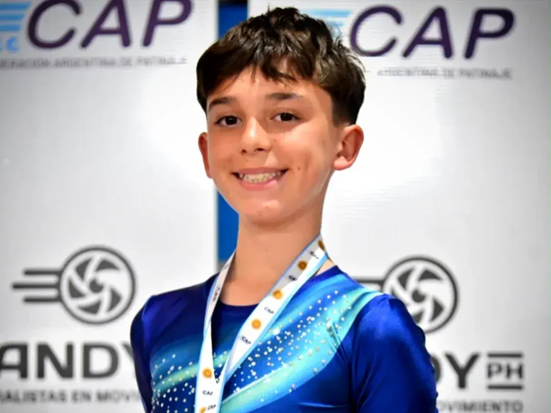 El patinador Joaquín Ríos se consagró campeón en el nacional de Miramar.