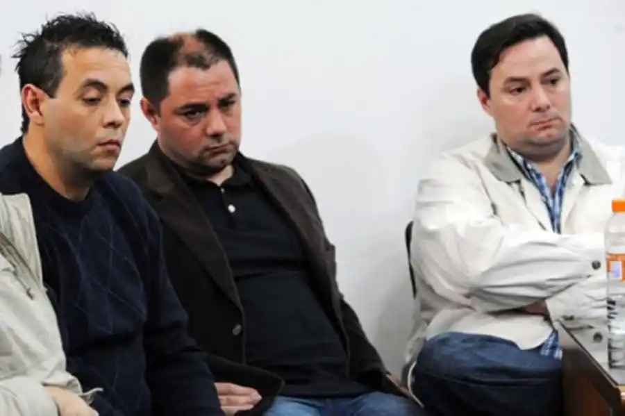 Algunos de los condenados como autores materiales por el triple crimen.