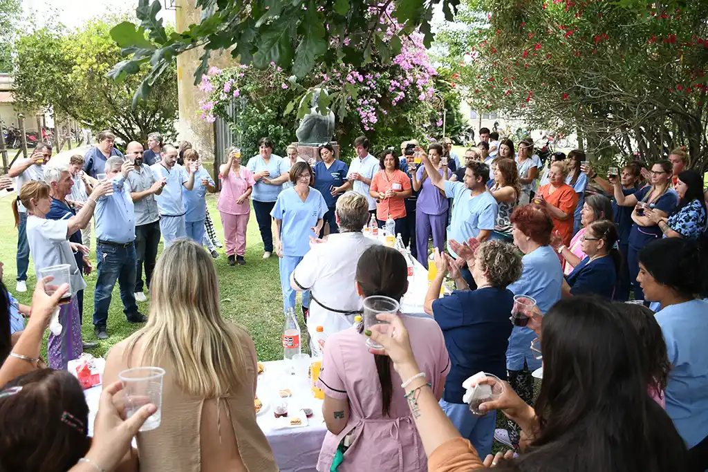 Britos en el brindis de fin de año. (Foto: Municipalidad)