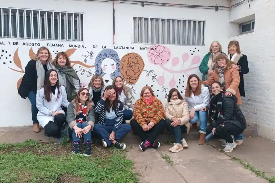 En la Semana de la Lactancia Materna, inauguraron un mural conmemorativo en San Vicente