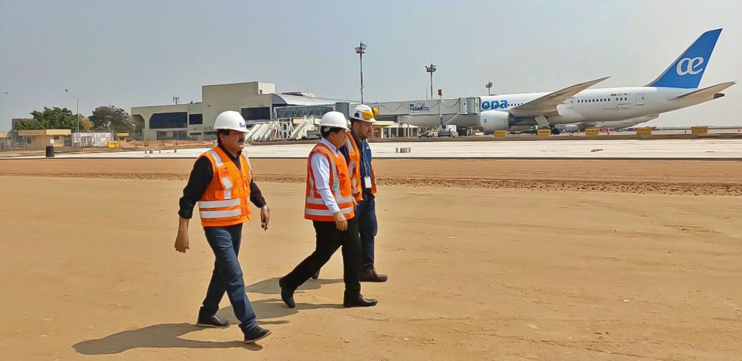 Avanzan obras de ampliación en aeropuertos Viru Viru y El Trompillo de Santa Cruz de la Sierra