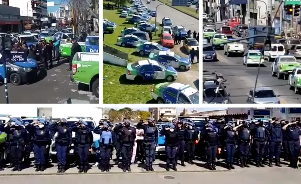Siguen los problemas para Kicillof: Pese a los anuncios de aumento, la Policía Bonaerense mantiene las protestas en la Provincia