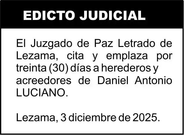LUCIANO, DANIEL ANTONIO S/SUCESION AB-INTESTATO