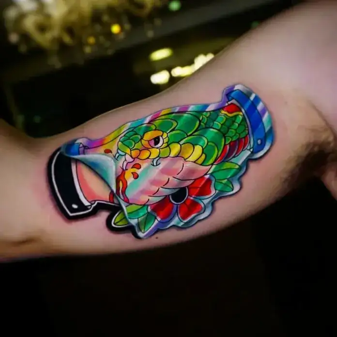 Tatuajes parecen stickers