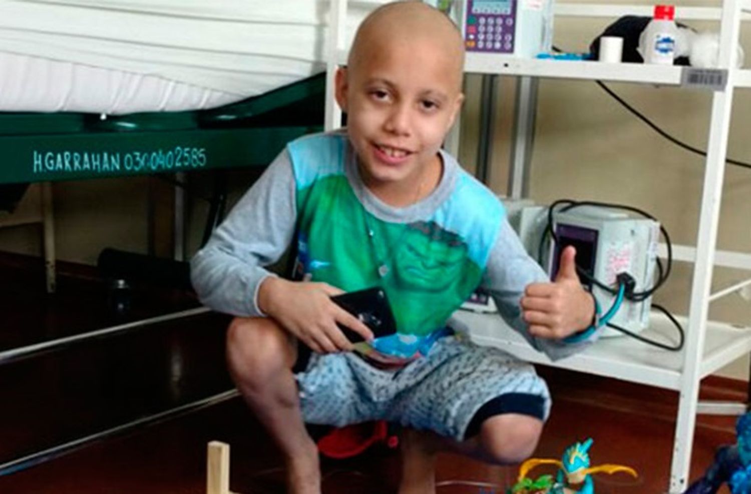 Niño entrerriano espera un segundo trasplante de médula
