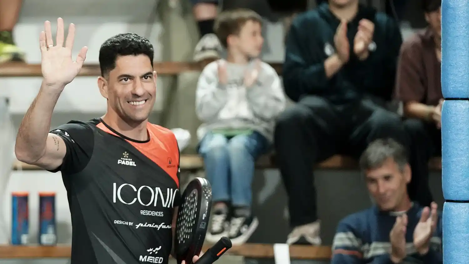 Maxi Sánchez brindó una convocante clínica en el Complejo Sanset Padel