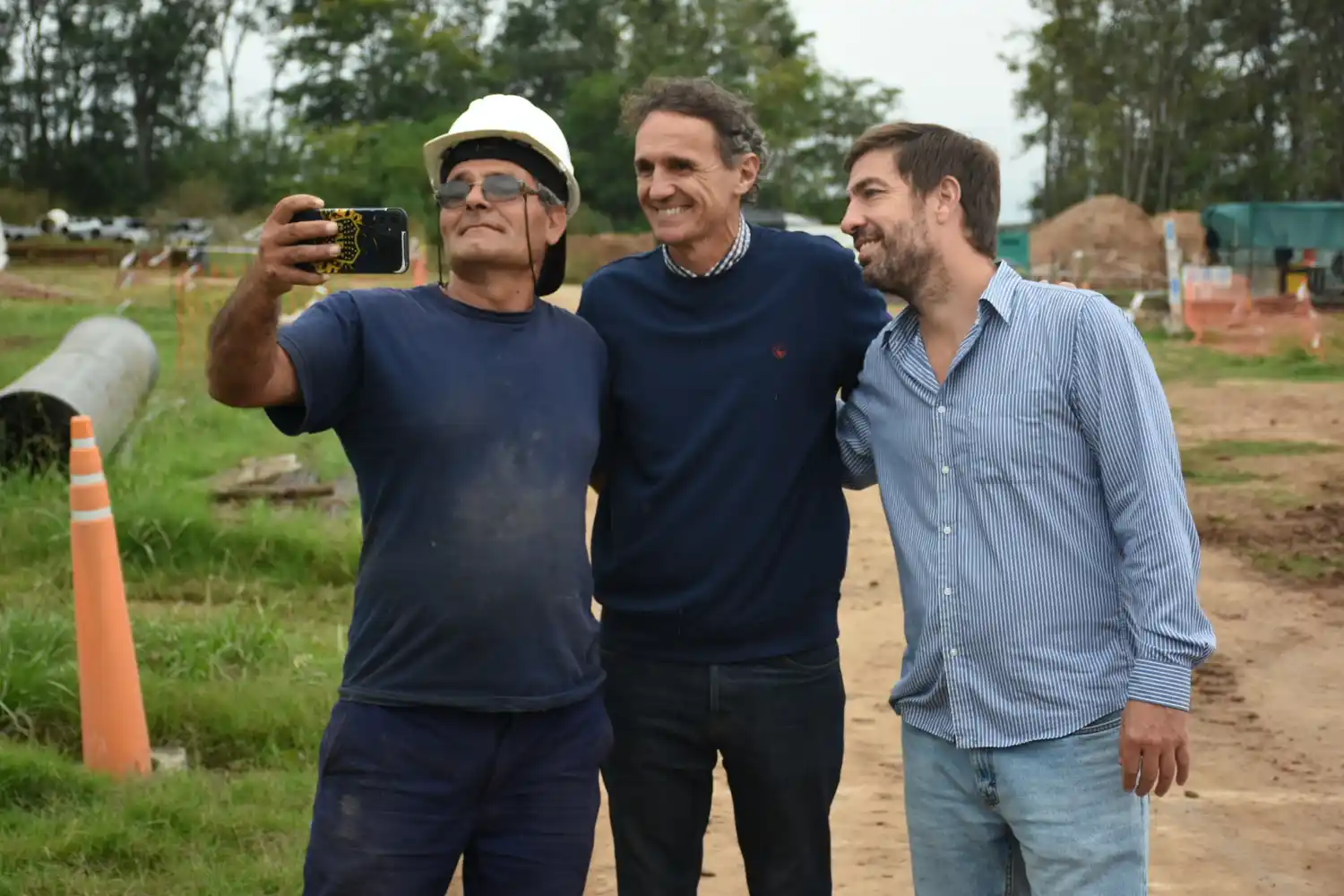 Mercedes: Katopodis supervisó las obras de ampliación en la Planta de Tratamiento Cloacales