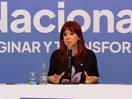 La exmandataria apuntó contra el Congreso de la Nación.