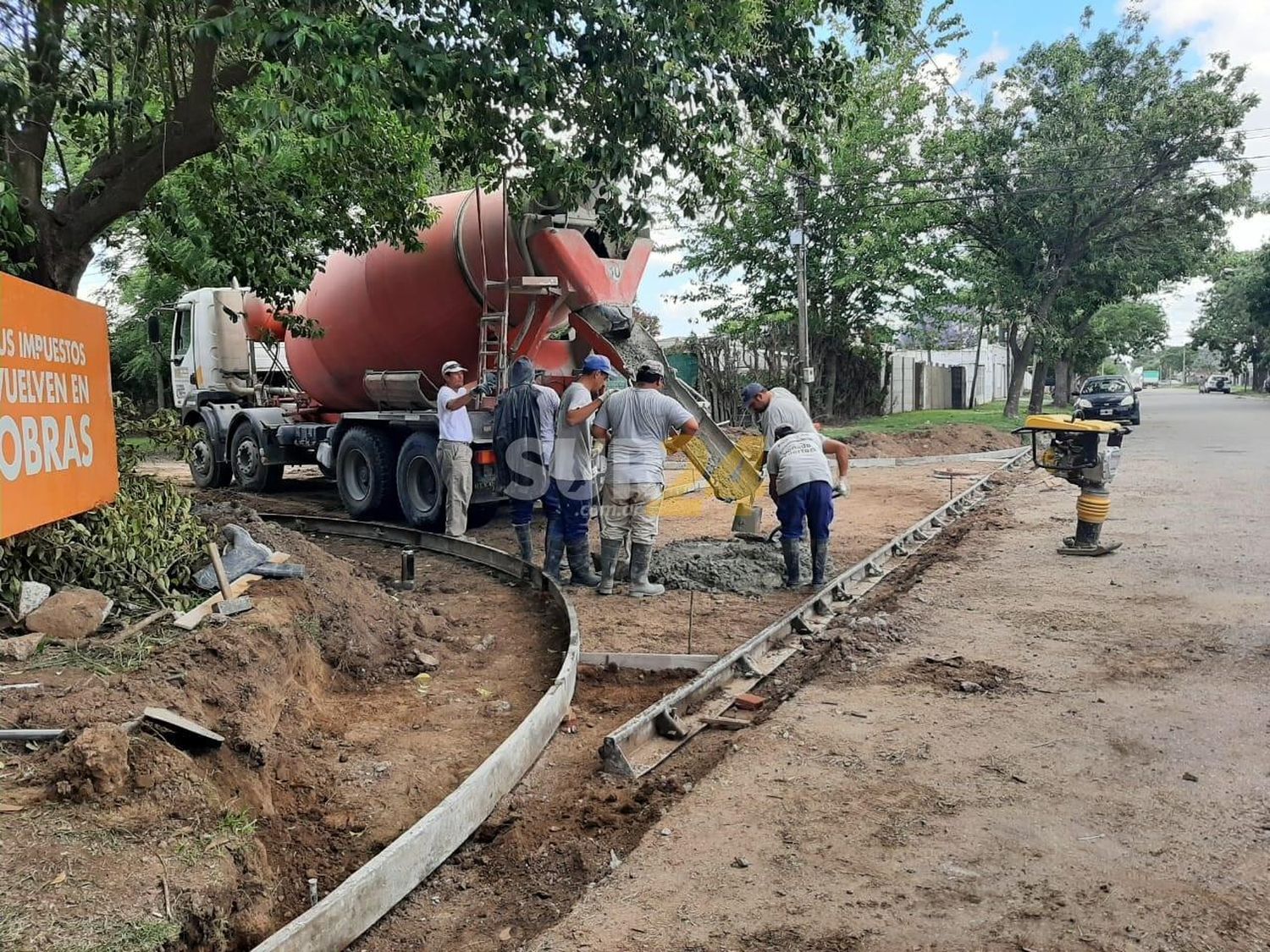 El gobierno de Venado avanza con las obras de pavimento en la ciudad