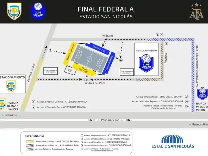 plano estadio san nicolas