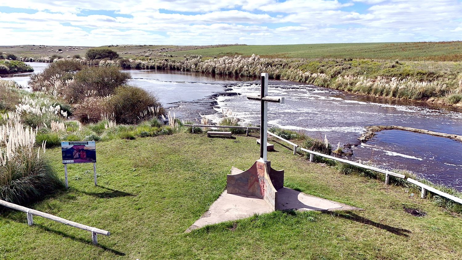 Estación. Que recuerda un pasaje de la vida de Jesús junto al río Quequén