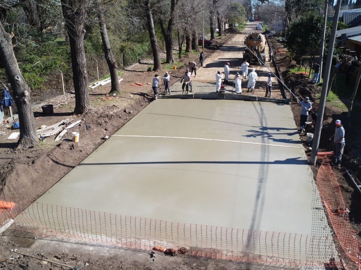 La Municipalidad avanza en el plan de pavimentación. Foto: MVT