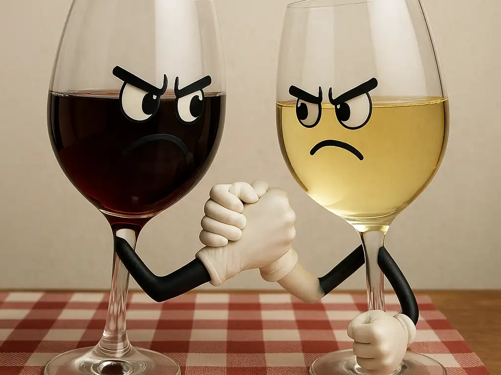 Tinto versus blanco, ¿cuál gana?
