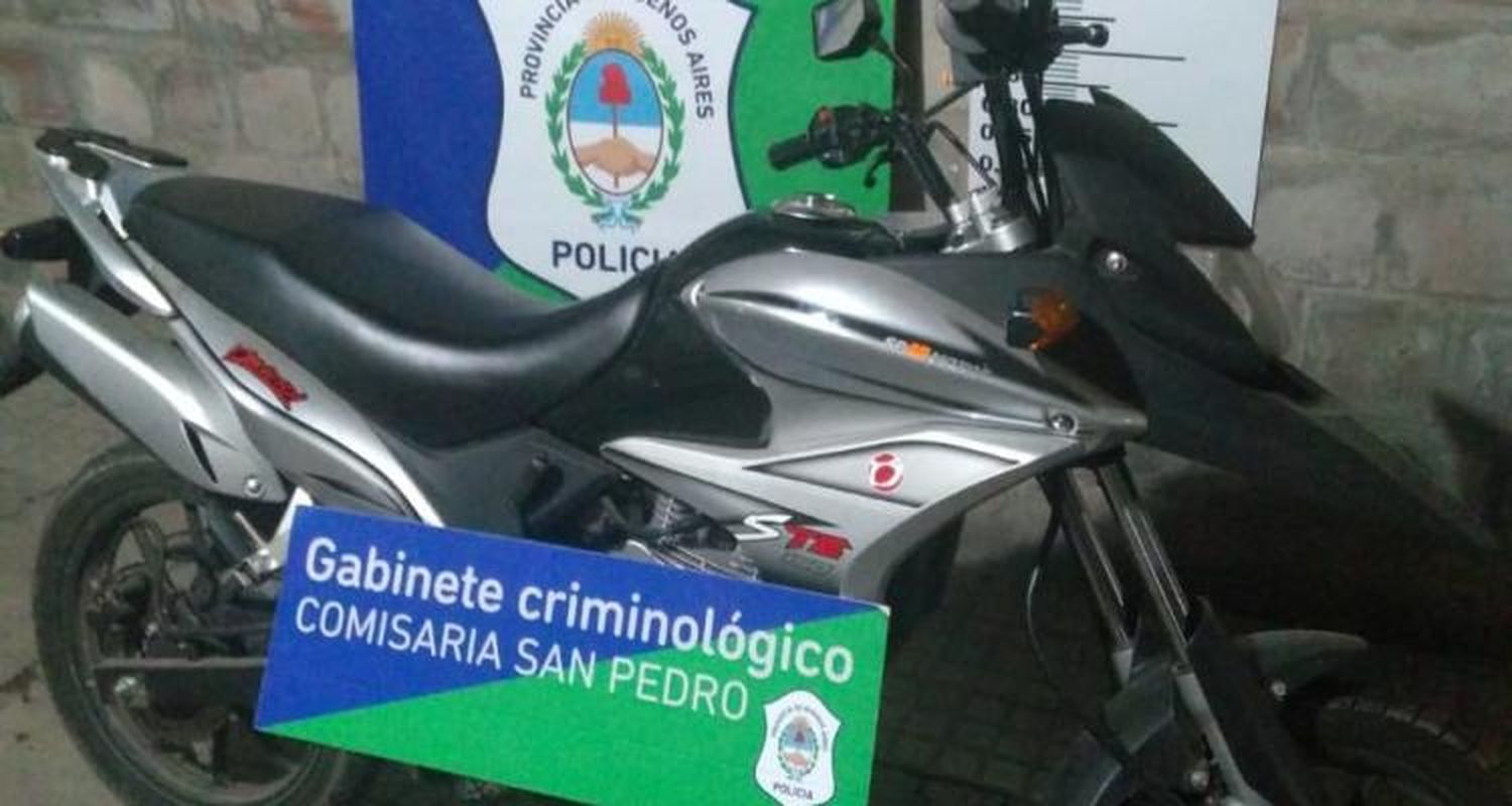 Robó una moto de una casa y la abandonó antes de que lo aprehendan