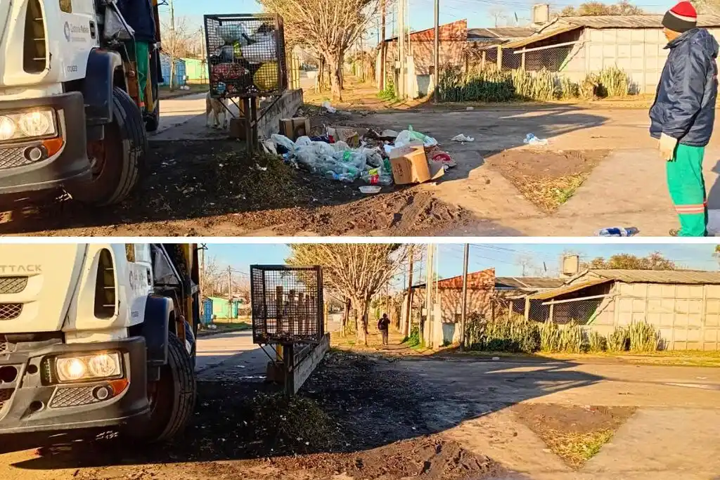 Operativo de limpieza de microbasurales