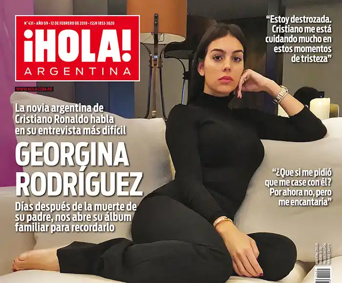 La novia argentina de Ronaldo habló para ¡Hola! en su entrevista más difícil