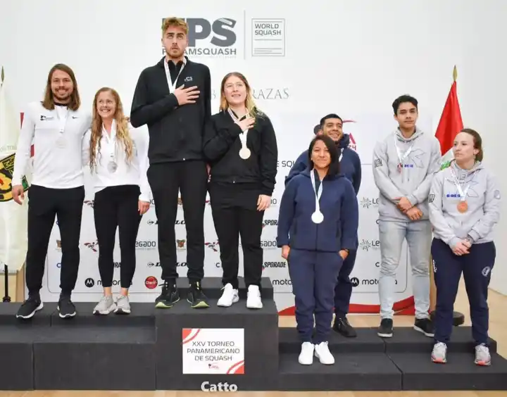 Panamericano de Squash - Antonella Falcione y Leandro Romiglio - 1