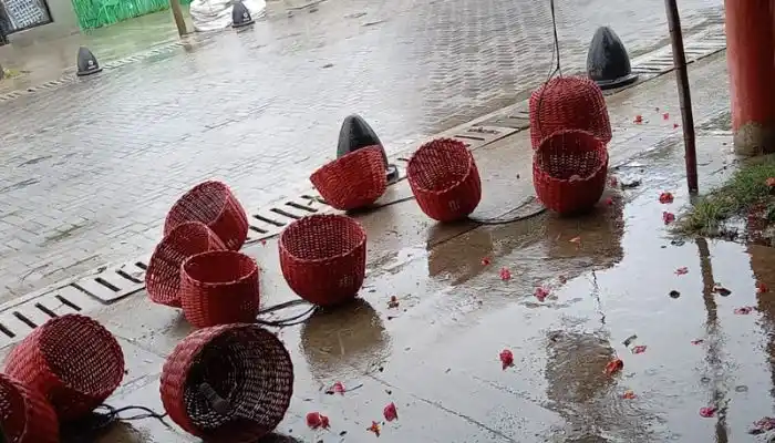 Lámparas de avenida 11 de Septiembre tiradas