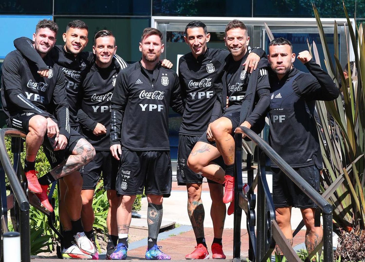 La selección entrenó ayer por última vez en Ezeiza.