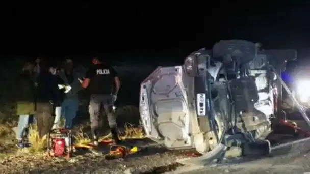 Vuelco en la ruta: la beba salió despedida del auto y la hallaron ilesa y sonriendo