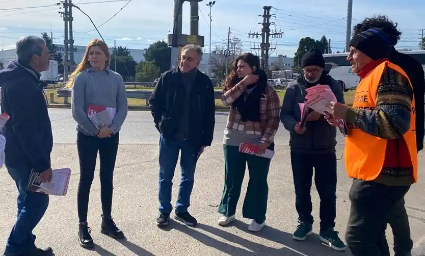 Pitrola recorrió el Parque Industrial con los candidatos locales del Frente de Izquierda