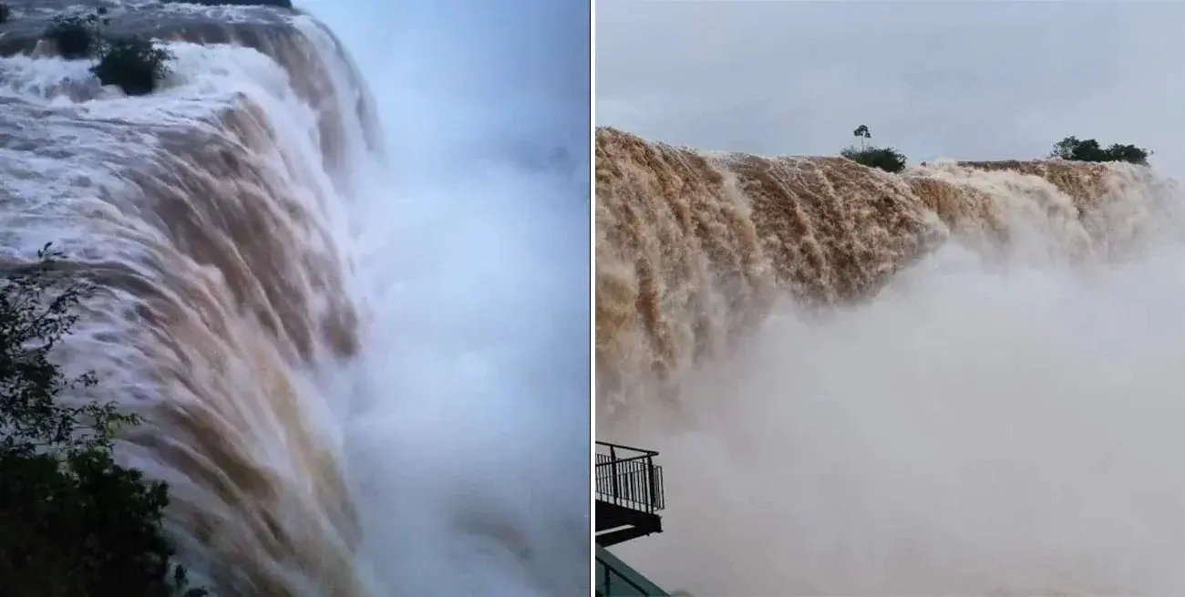 Crecida del río Iguazú: cerraron la Garganta del Diablo y el Parque continúa abierto