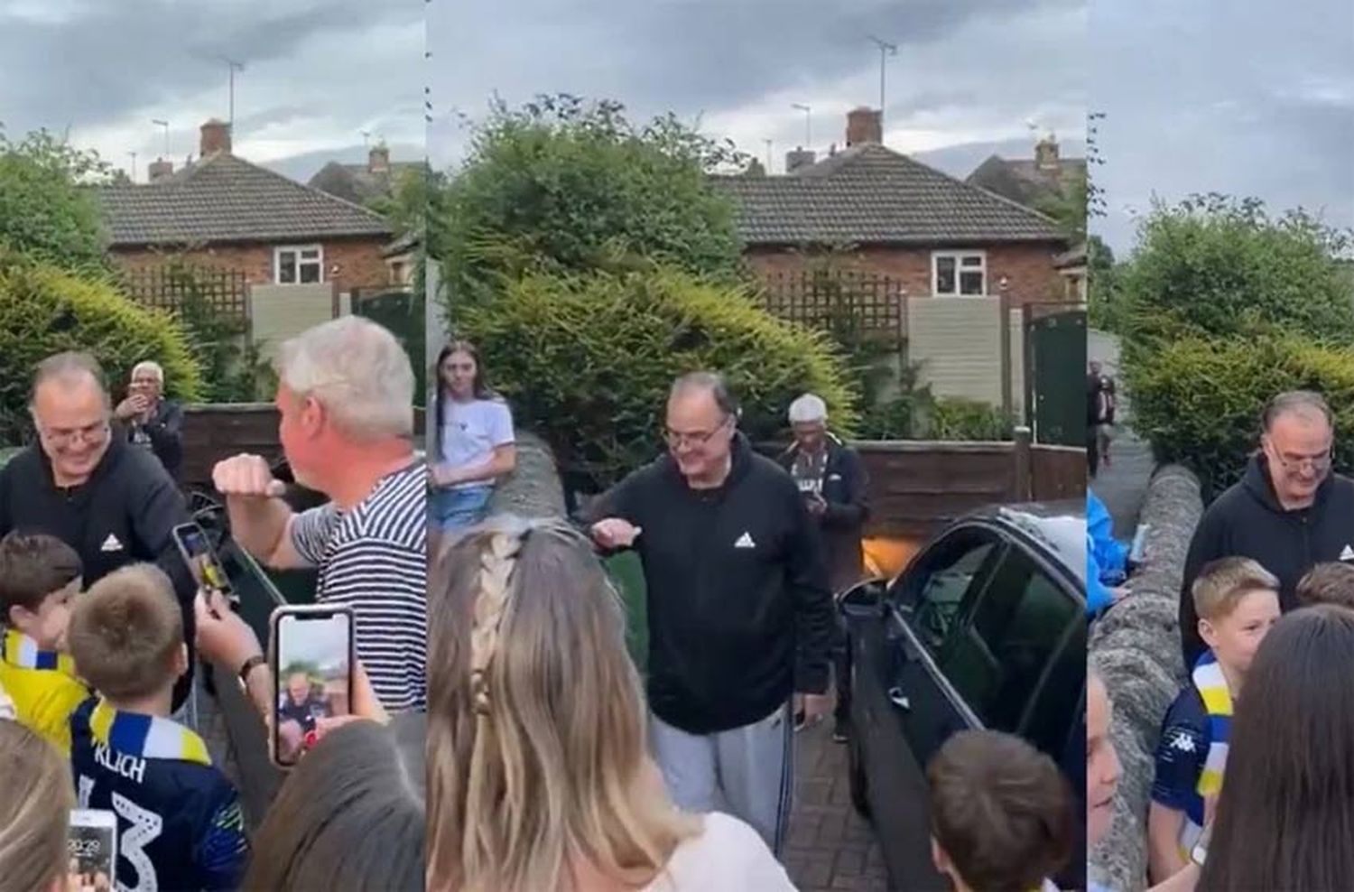 Amor por el Loco: tras el ascenso a la Premier, Bielsa salió a saludar a los hinchas del Leeds