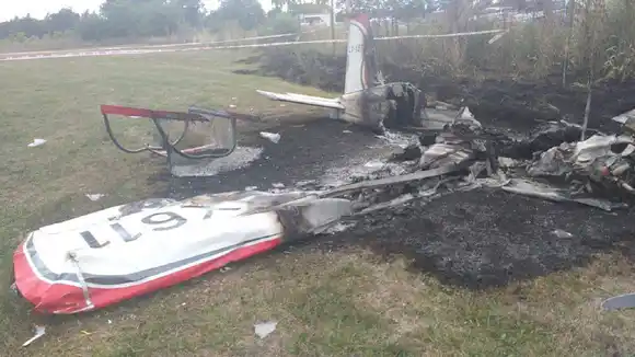 Cayó una avioneta en General Rodríguez: al menos 2 muertos