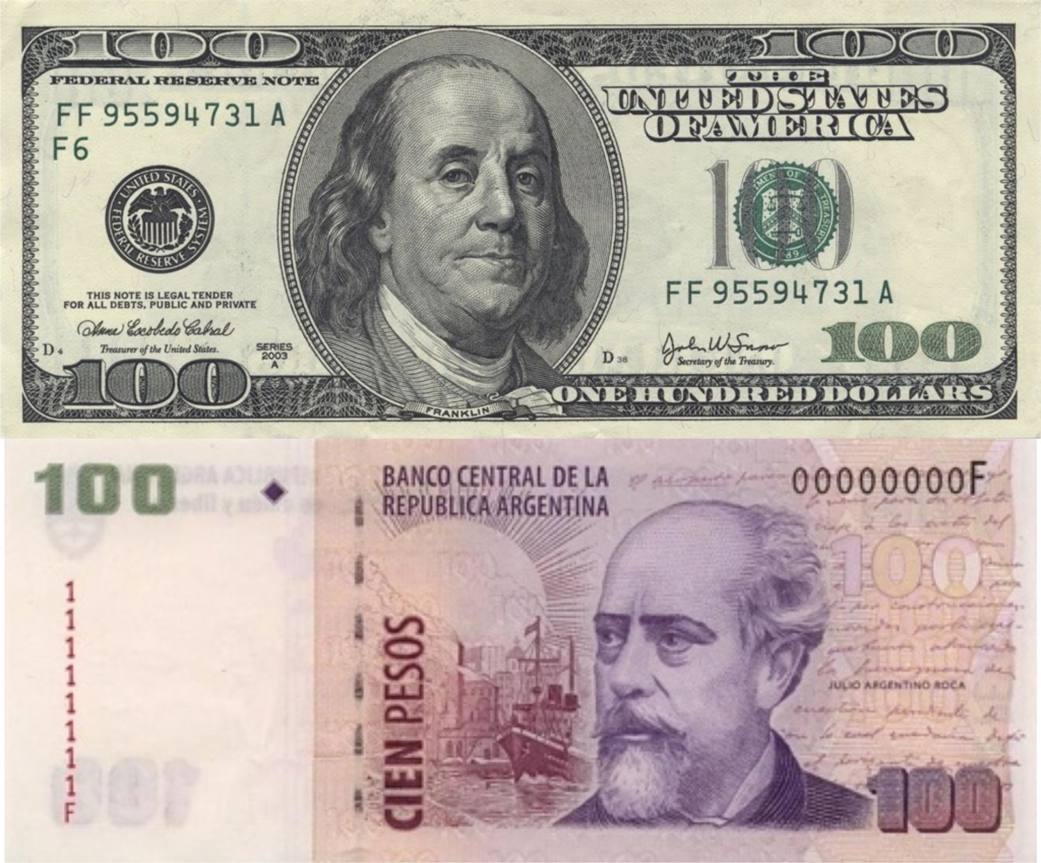 Cotización del dólar: Subió el blue y oficial estable