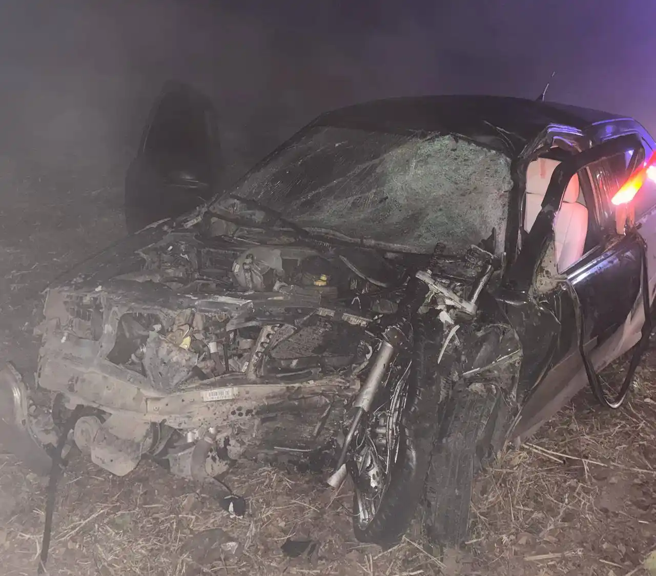 El accidente ocurrió en medio de la niebla. PH:Oscar Gómez Producciones