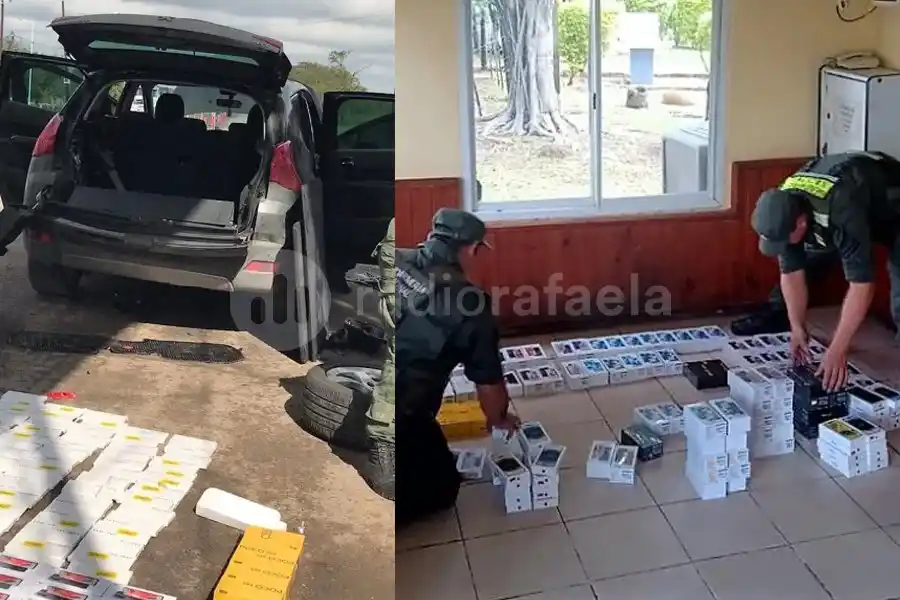 Llevaba celulares y accesorios de contrabando: Gendarmería interceptó el vehículo en Ruta Nacional 11