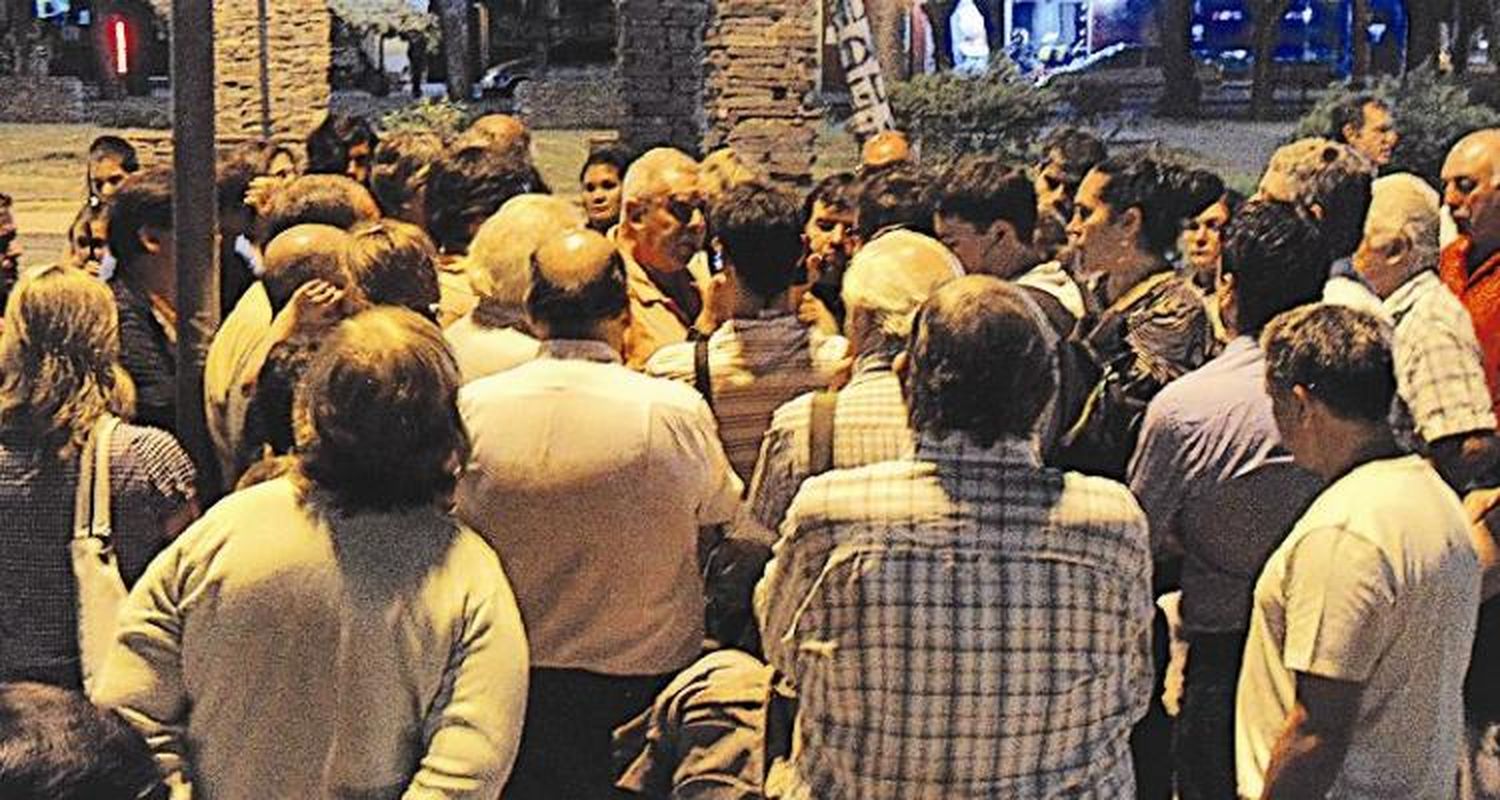 Escasa participación en el reclamo por más seguridad