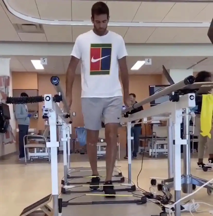 Del Potro ya inició la rehabilitación
