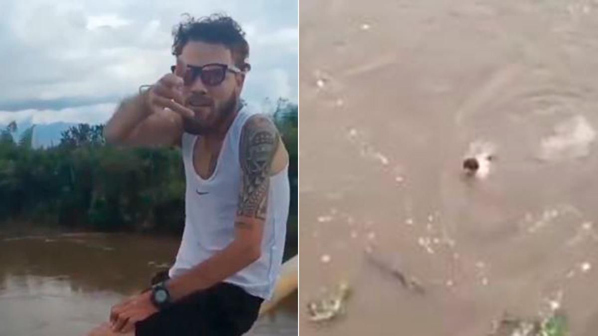 Tragedia en Colombia: un influencer quiso grabar un reto viral, saltó desde un puente y murió ahogado