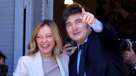 Un medio italiano marca las diferencias entre Milei y la derecha europea