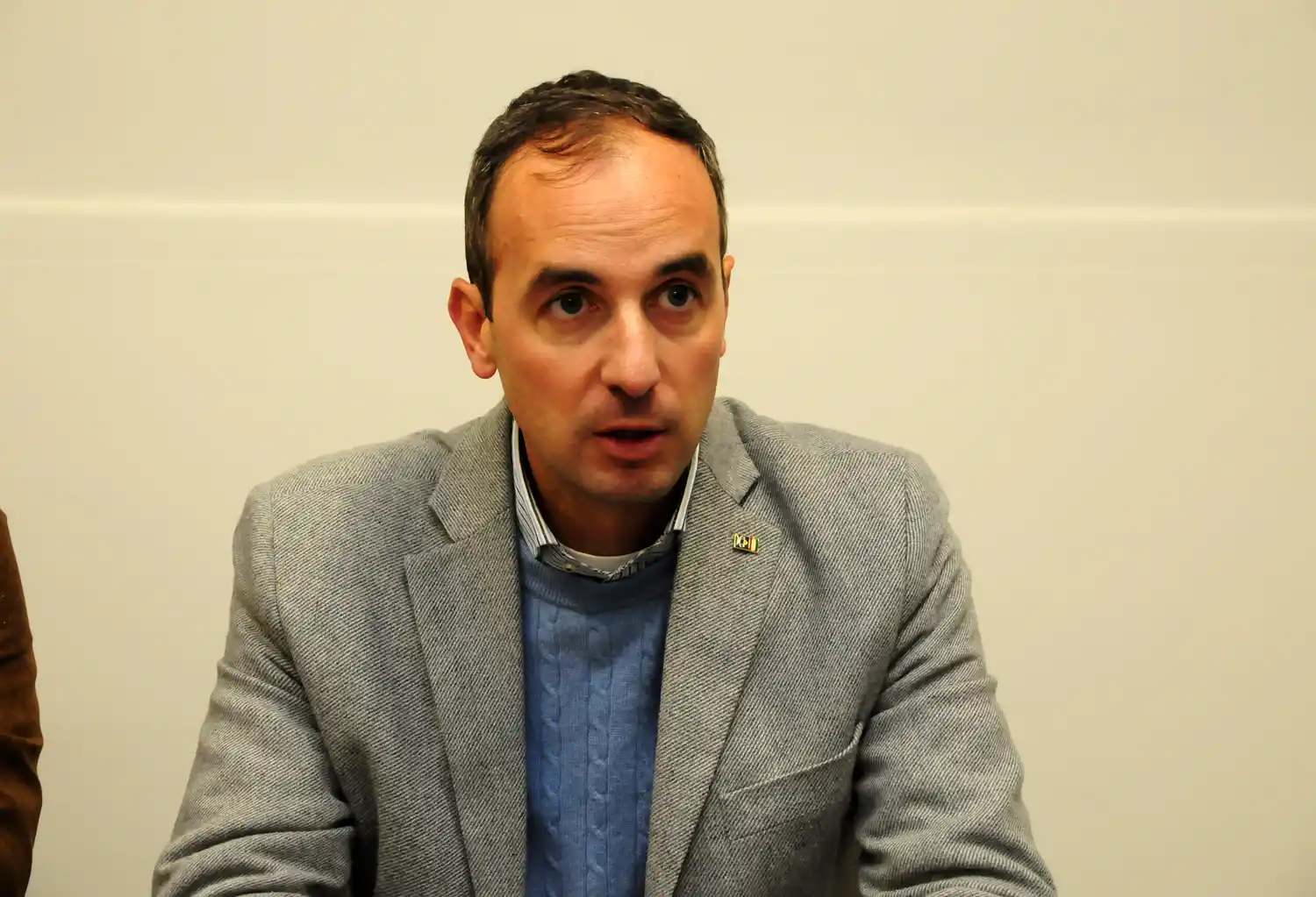 Mario Borghese, diputado italiano por el MAIE (Movimiento Asociativo Italianos en el Exterior), en su visita a El Eco de Tandil.