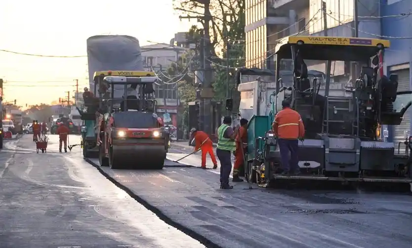 Continúa avanzando la obra de ensanche y repavimentación de la Ruta 8
