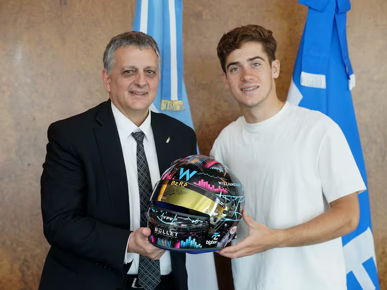 El presidente de YPF reveló cuándo vuelve a correr Franco Colapinto en la Fórmula 1.Foto:La Nación