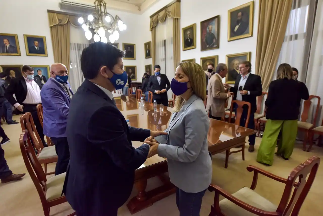 Stratta y Bahillo se reunieron con autoridades de la Feder