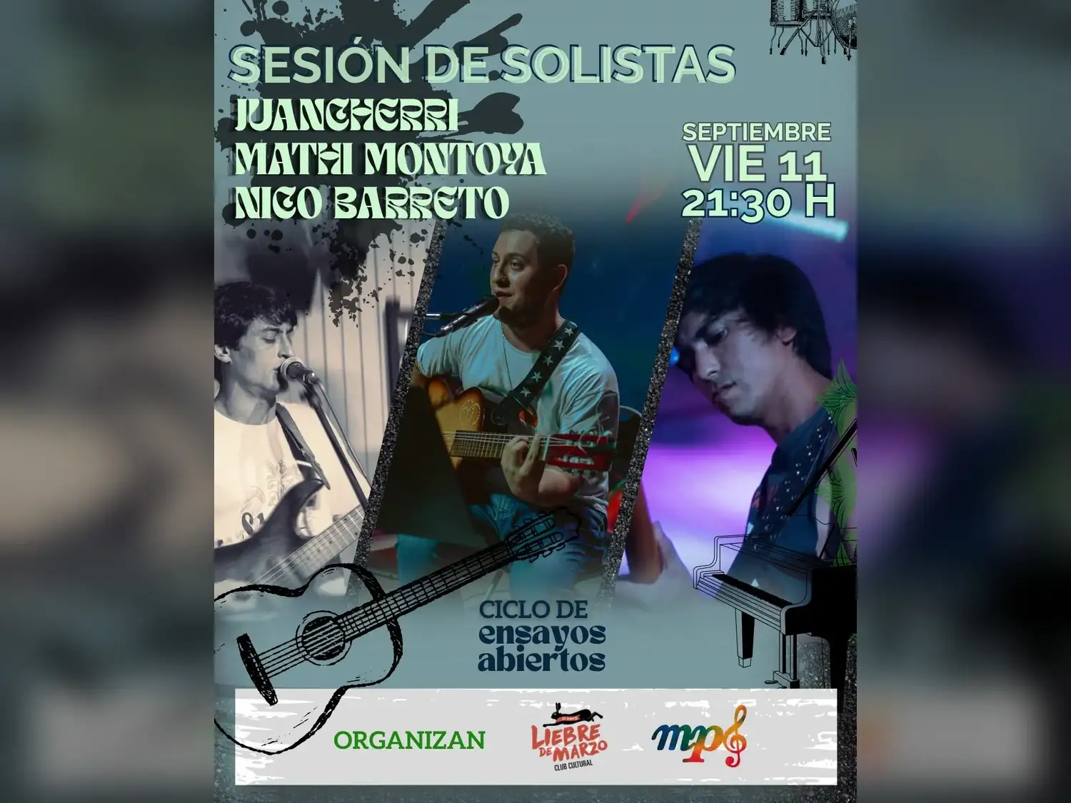 Doble propuesta musical y poética este fin de semana en Liebre de Marzo