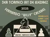 Enrique Carbó será sede del 3° Torneo IRT de Ajedrez “Fernando ‘Willy’ Cáceres”