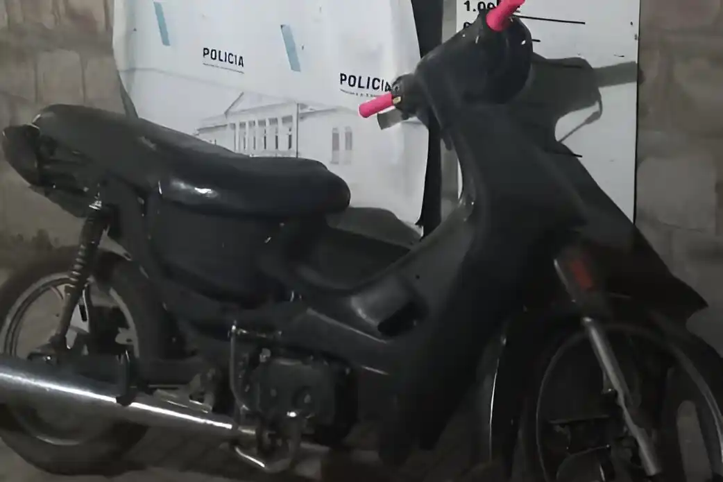 La moto había sido robada en 2018.