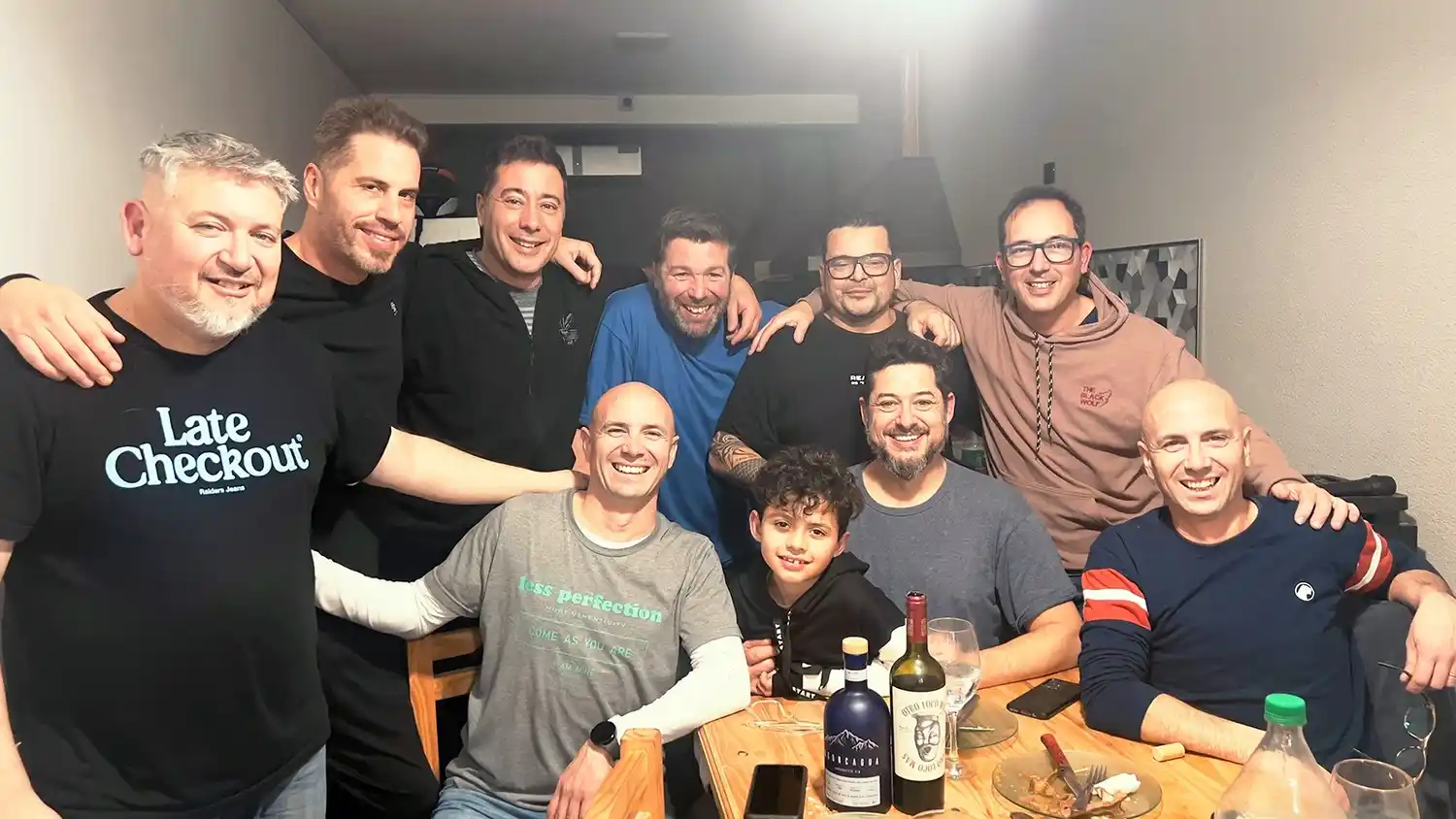 Emiliano, Alejandro, Matías, Sergio, Cristian, Charlie, Mauricio, Mariano y Silvio