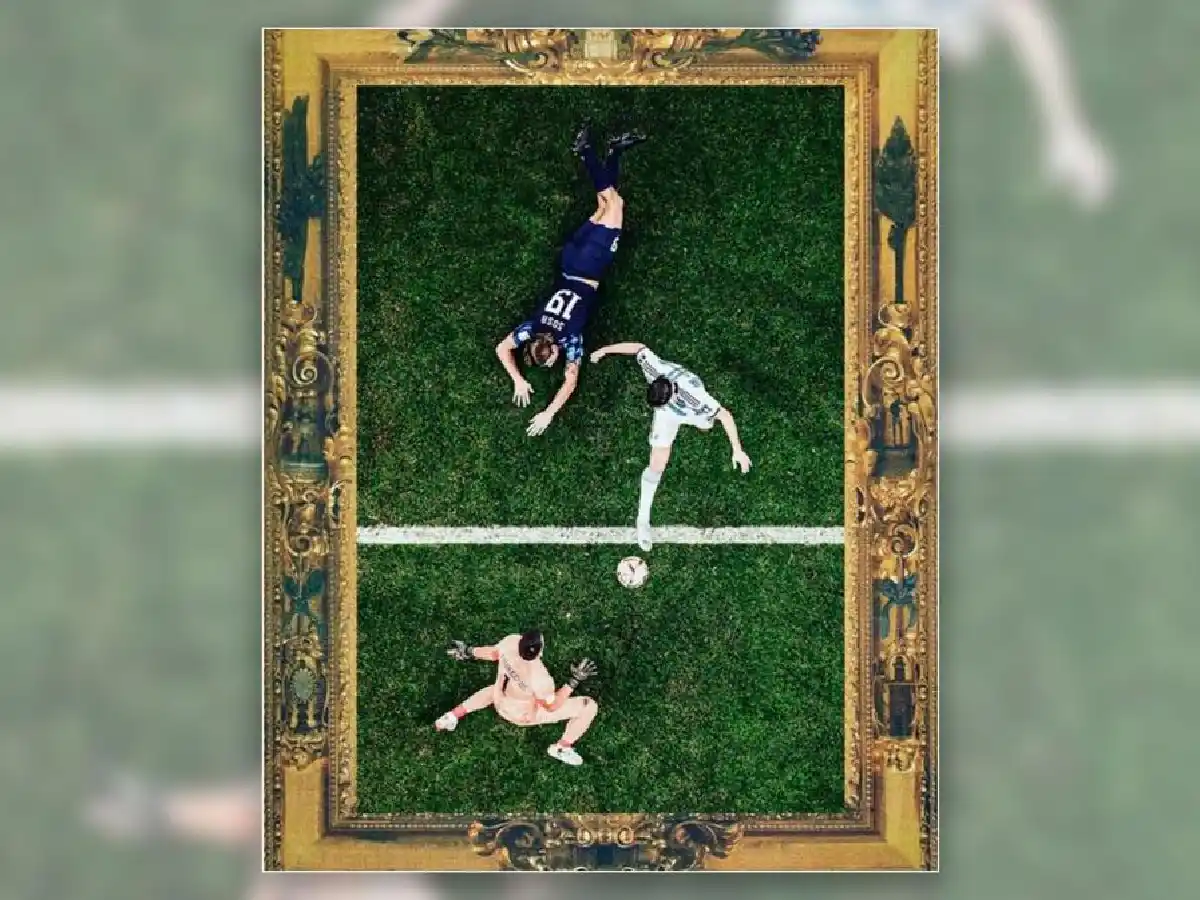 El golazo que se transformó en obra de arte: "óleo sobre césped"